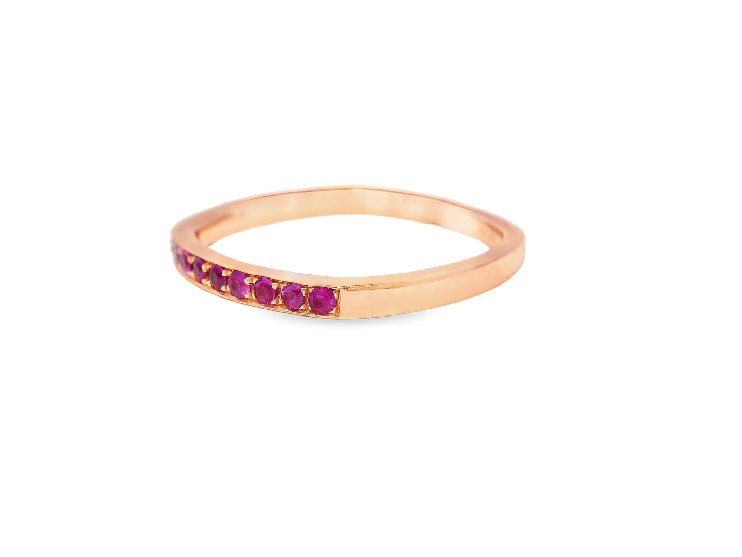 0.13CT Pink Sapphire Ring 14k Rose Gold