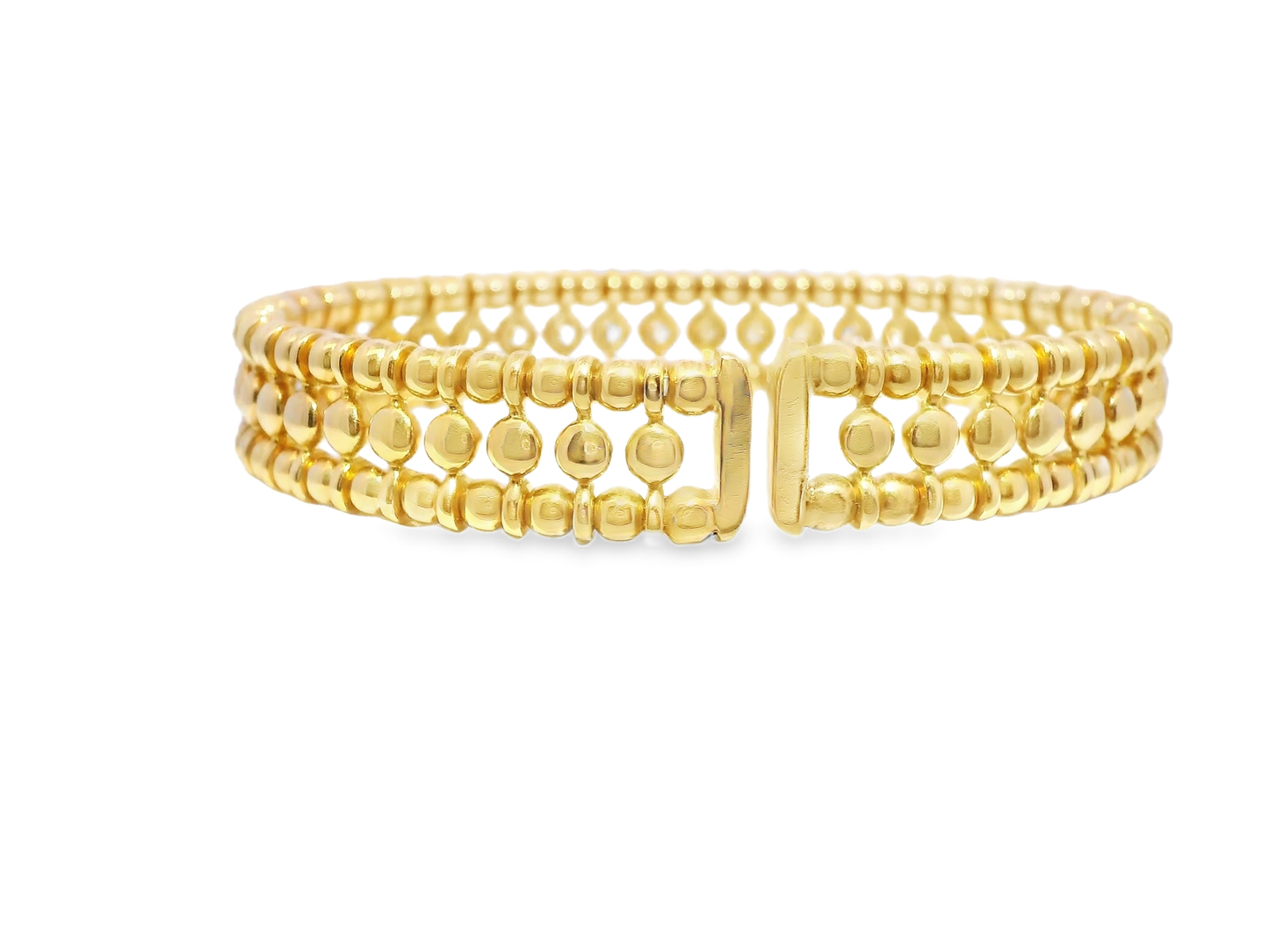 1.16CT Bezel Diamond Bangle 18k White Gold