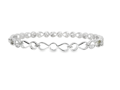1.20CT Diamond Bangle 18k White Gold