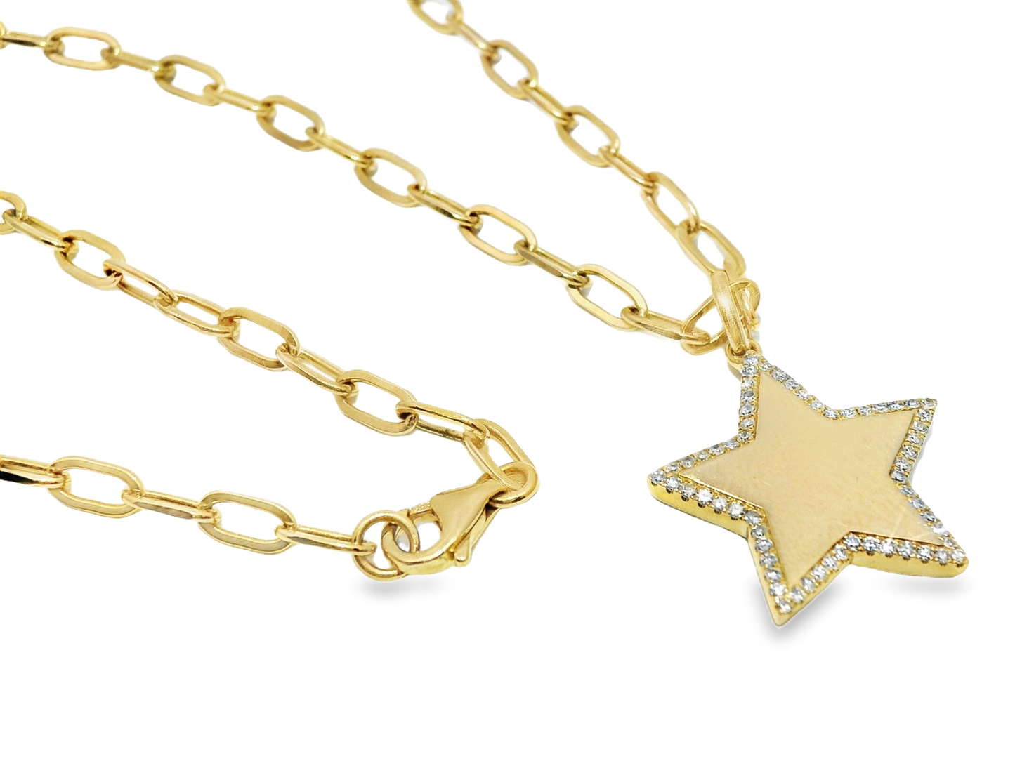 0.18ct diamond pendant in 14k yellow gold – Niara