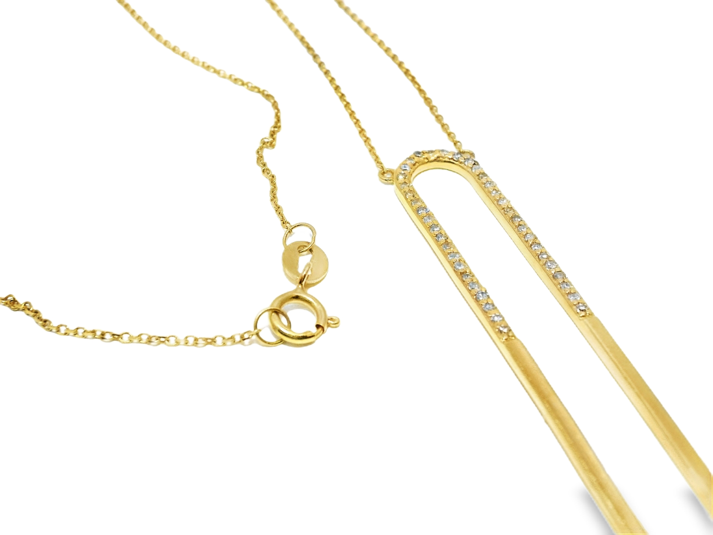 0.20ct diamond pendant in 14k yellow gold – Niara