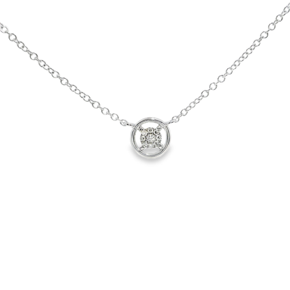 0.09ct diamond pendant in 14k white gold – Niara