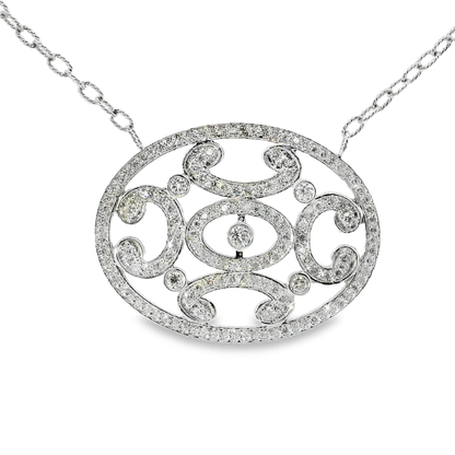 1.57ct diamond pendant in 14k white gold – Niara