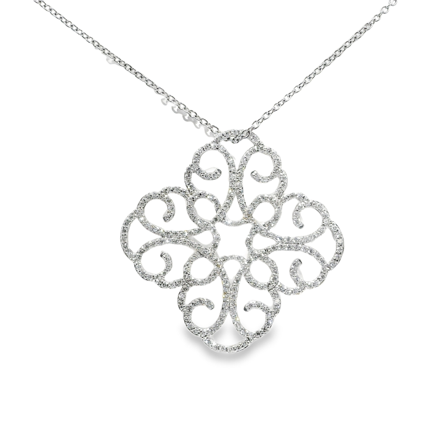 1.84ct diamond pendant in 14k white gold – Niara