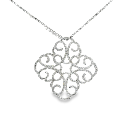 1.84ct diamond pendant in 14k white gold – Niara