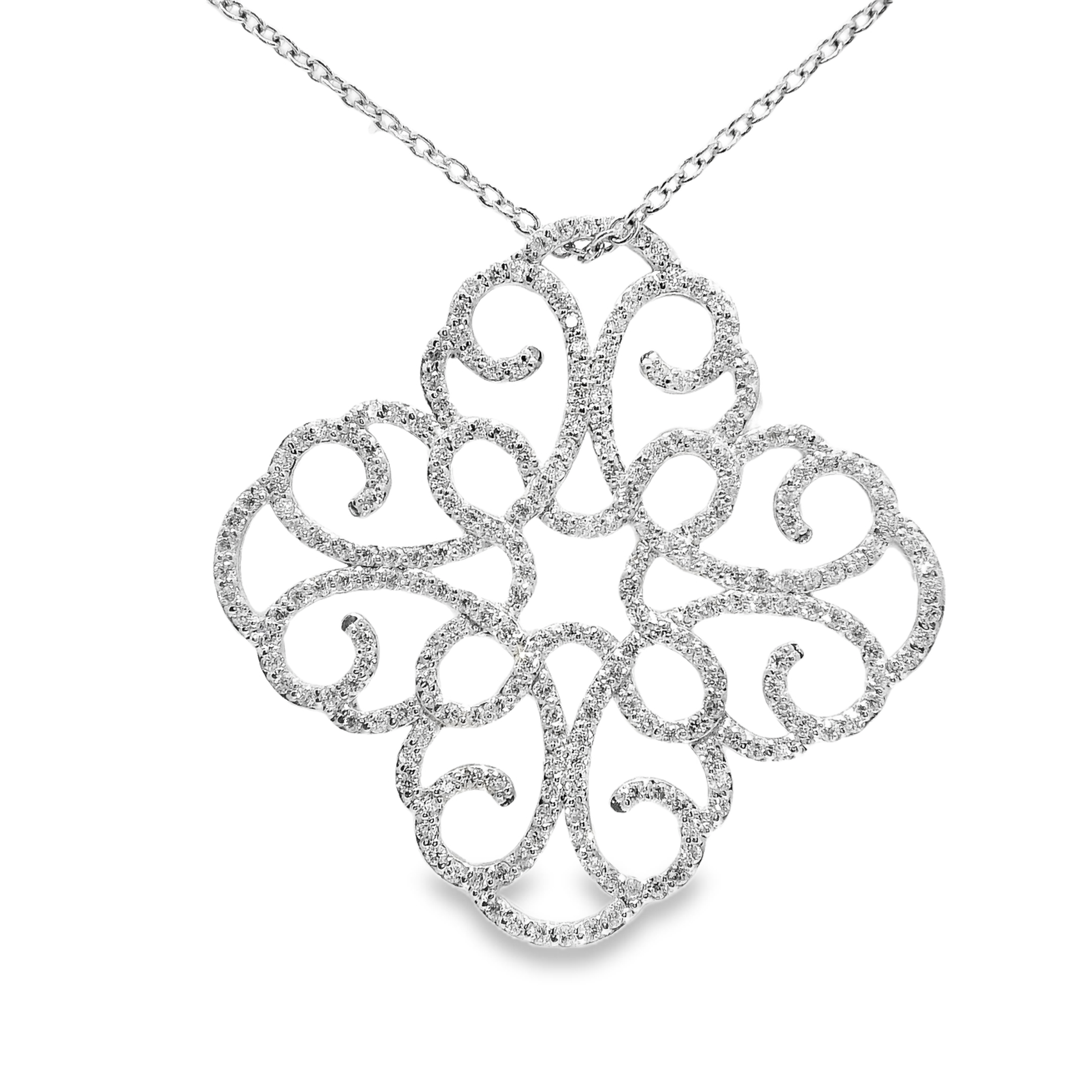1.84ct diamond pendant in 14k white gold – Niara