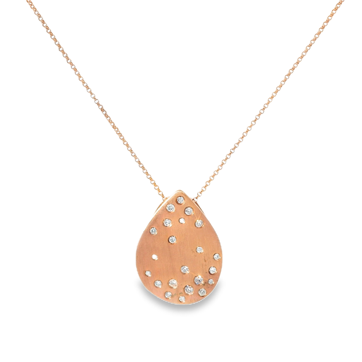 0.48CT Diamond Pendant 14k Gold