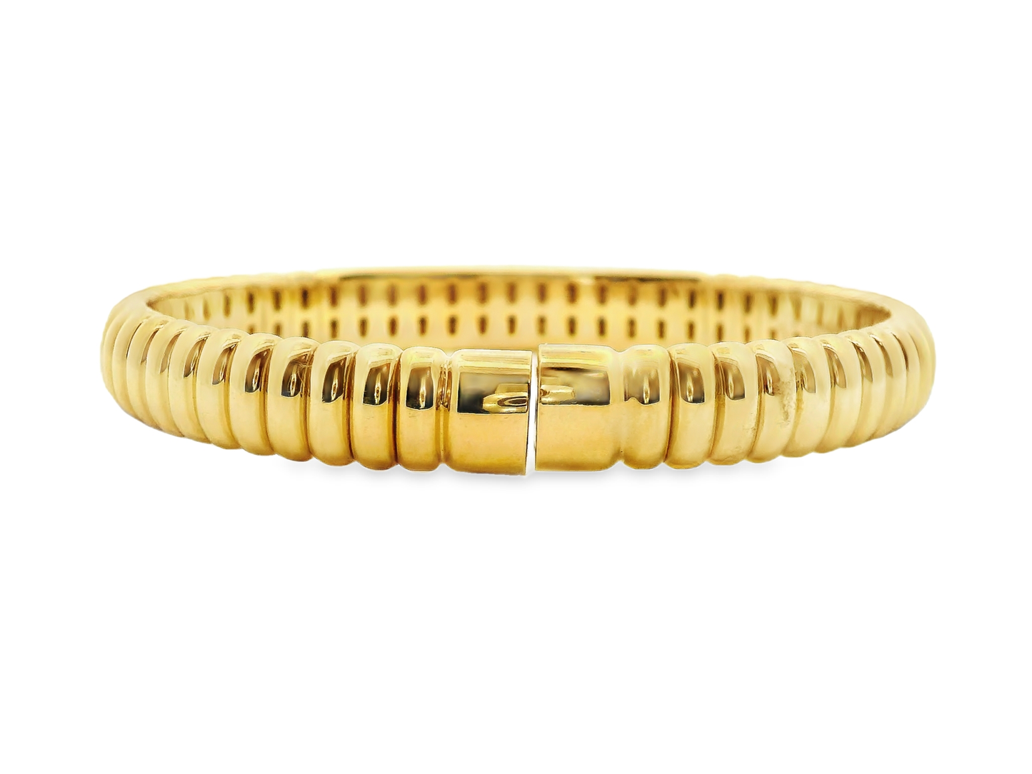 1.66CT Diamond Bangle 14k Yellow Gold