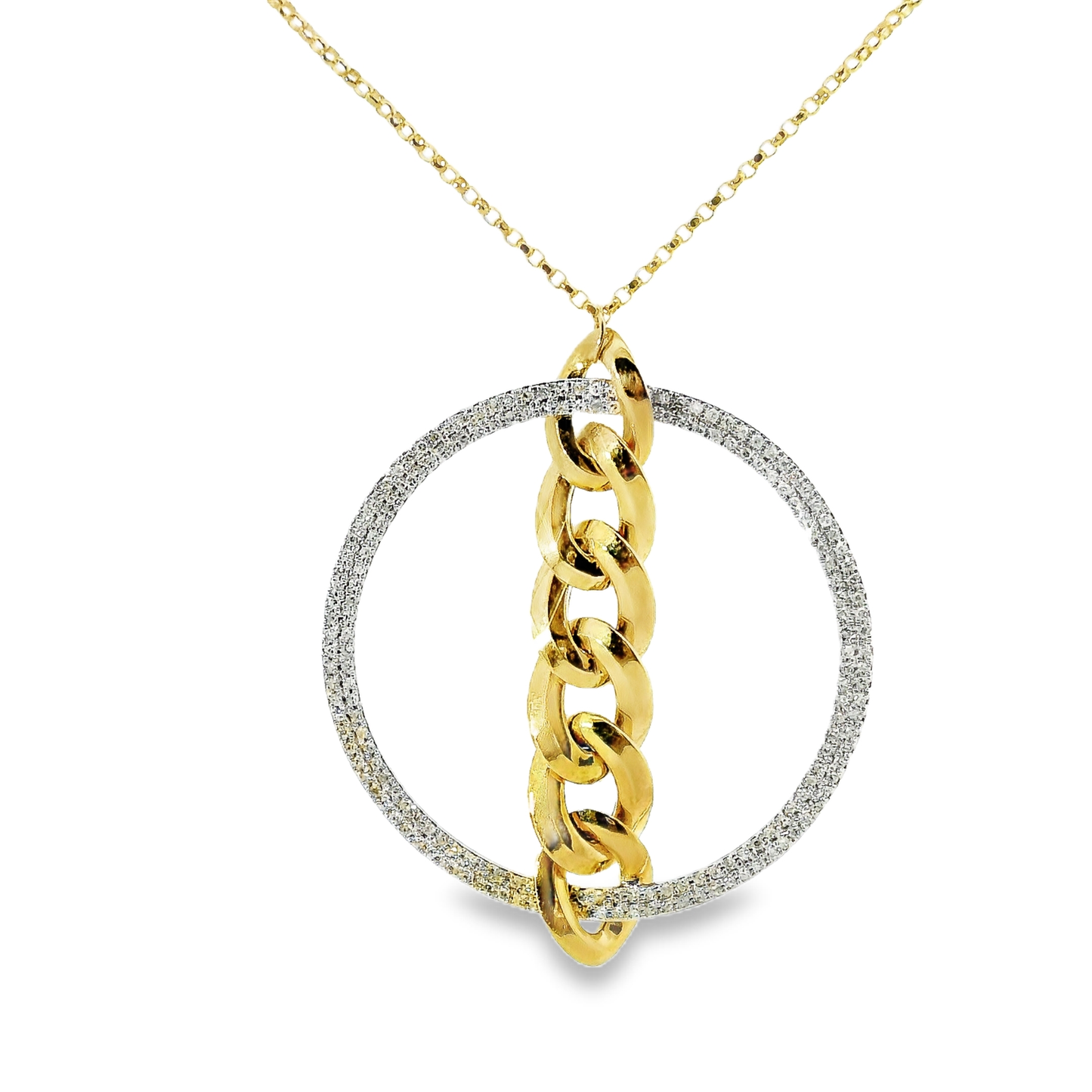 0.35ct diamond pendant in 14k yellow gold – Niara