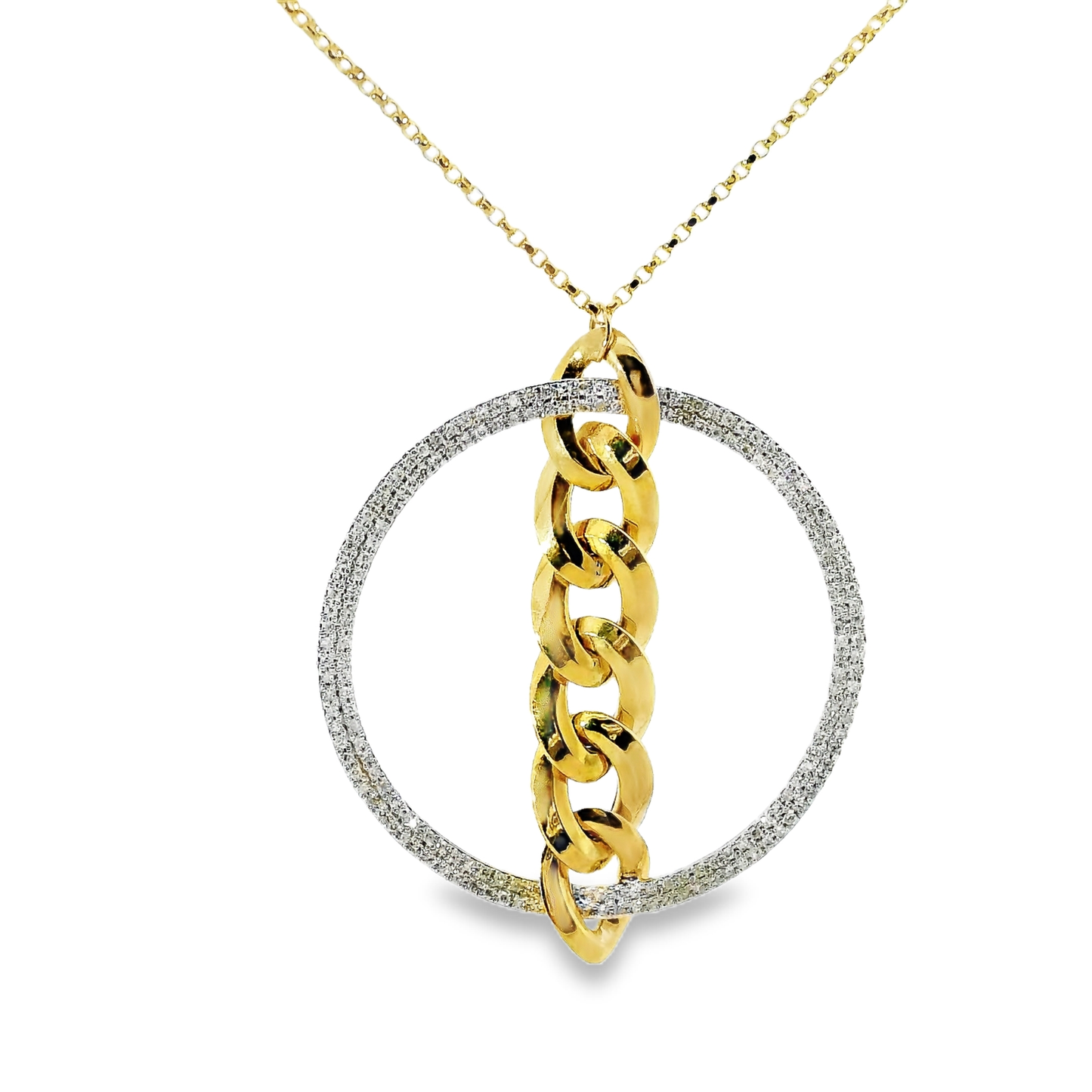 0.35ct diamond pendant in 14k yellow gold – Niara