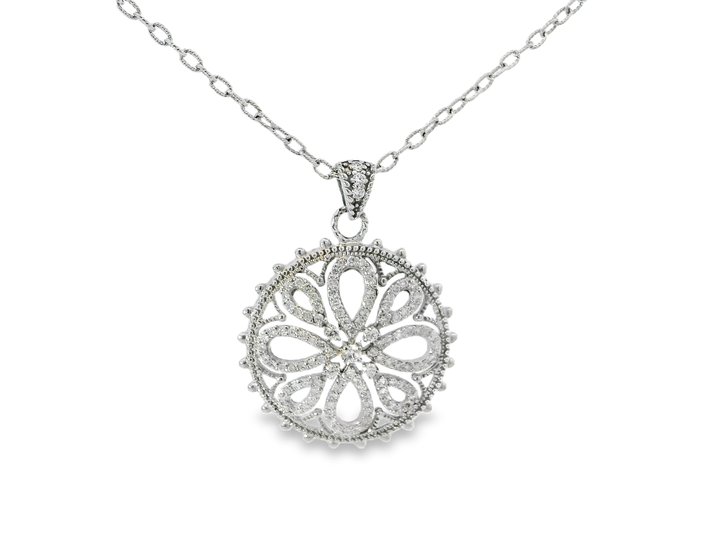 1.40ct diamond pendant in 14k white gold – Niara