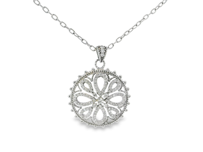 1.40ct diamond pendant in 14k white gold – Niara