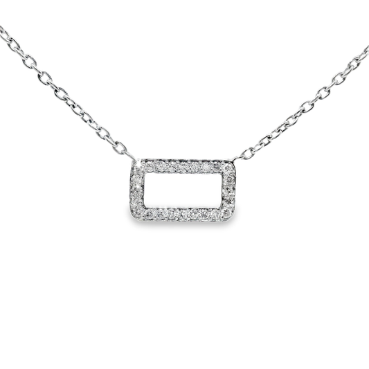 0.20ct diamond pendant in 14k white gold – Niara
