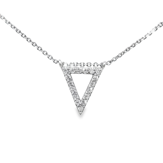 0.16ct diamond pendant in 14k white gold – Niara