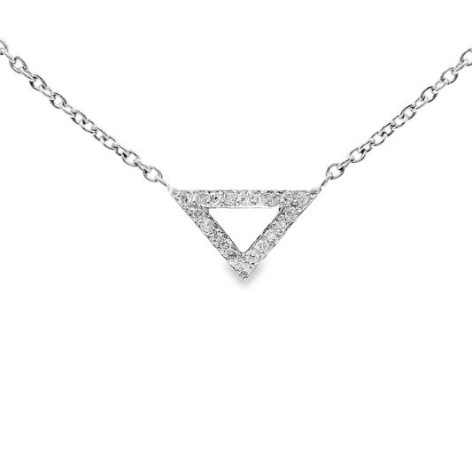 0.15ct diamond pendant in 14k white gold – Niara
