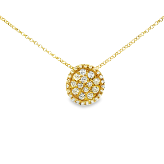 0.31ct diamond pendant in 18k yellow gold – Niara