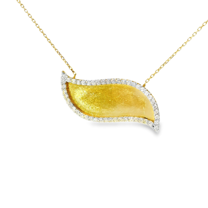 0.40ct diamond pendant in 18k yellow gold – Niara