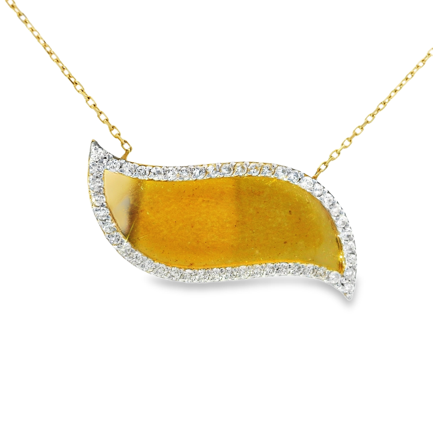 0.40ct diamond pendant in 18k yellow gold – Niara