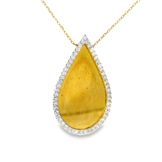 0.40ct diamond pendant in 18k yellow gold – Niara