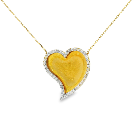 0.30ct diamond pendant in 18k yellow gold – Niara