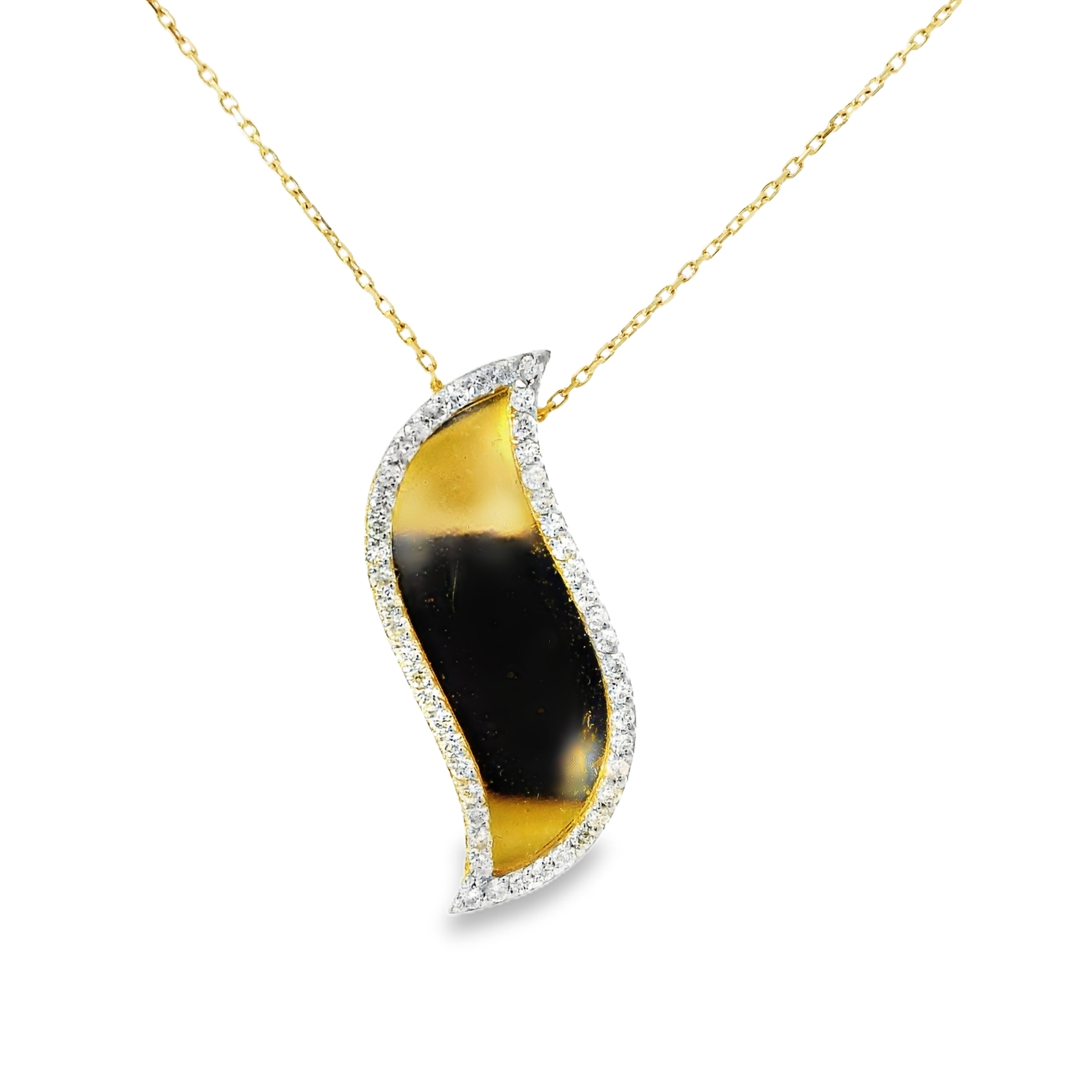 0.40ct diamond pendant in 18k yellow gold – Niara