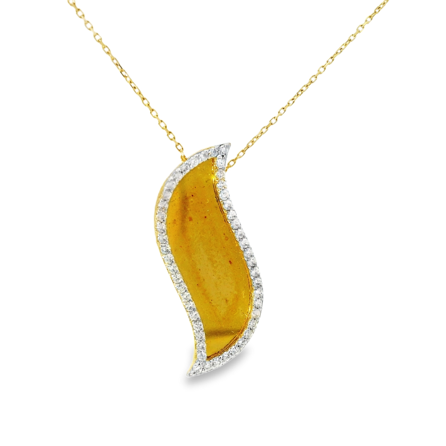 0.40ct diamond pendant in 18k yellow gold – Niara