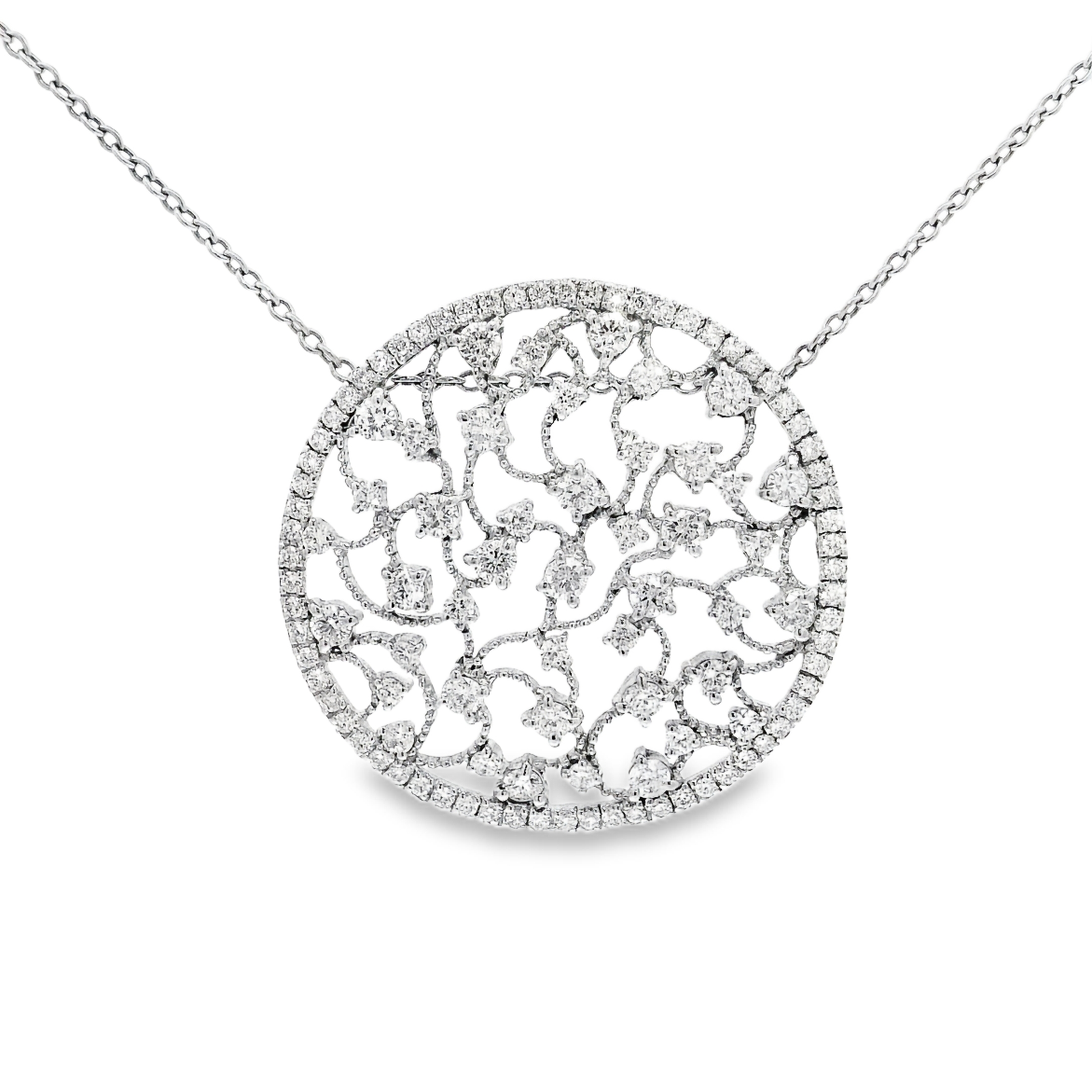 2.62ct diamond pendant in 14k white gold – Niara