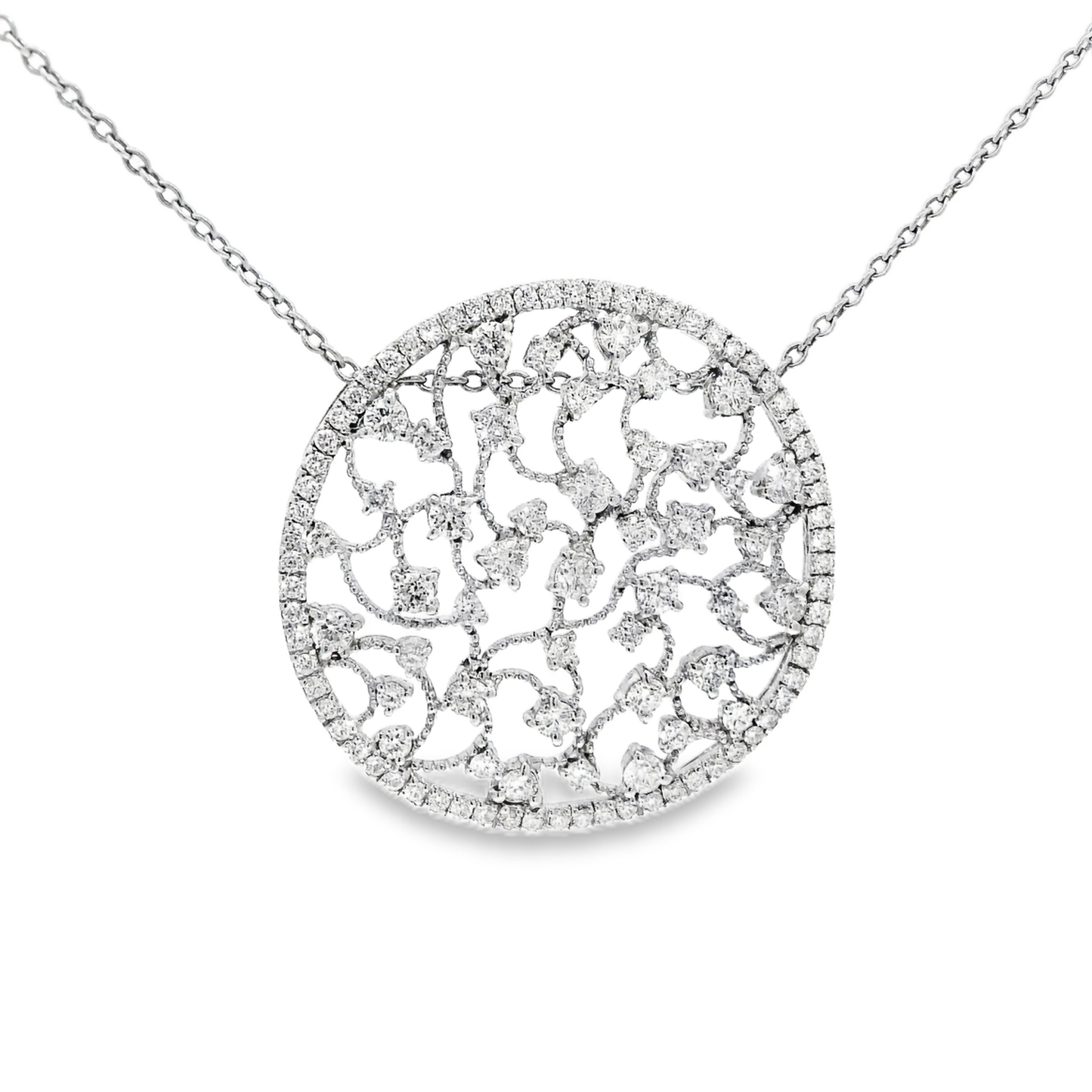 2.62ct diamond pendant in 14k white gold – Niara