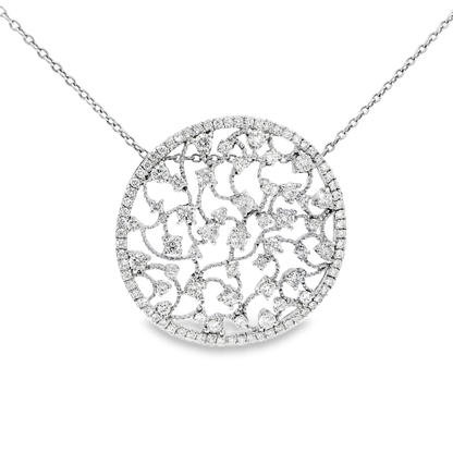 2.62ct diamond pendant in 14k white gold – Niara