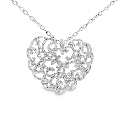 3.17ct diamond pendant in 14k white gold – Niara