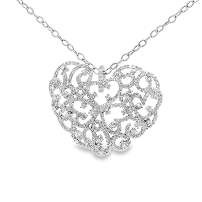 3.17ct diamond pendant in 14k white gold – Niara