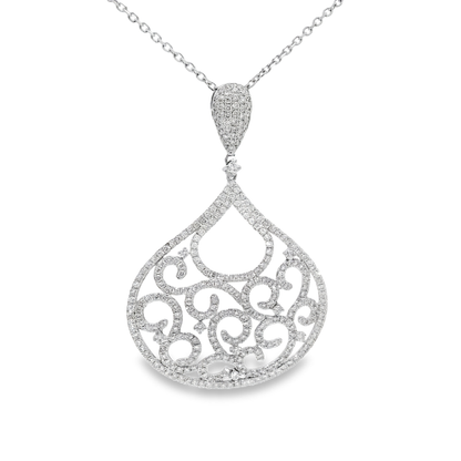 2.26ct diamond pendant in 14k white gold – Niara
