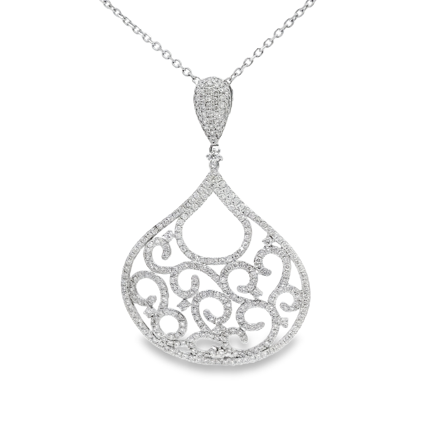 2.26ct diamond pendant in 14k white gold – Niara
