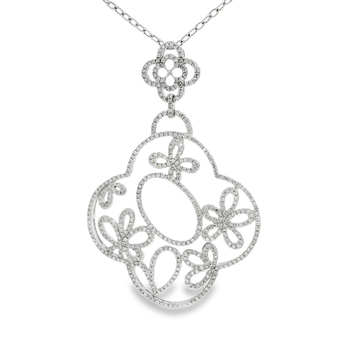 1.85ct diamond pendant in 14k white gold – Niara