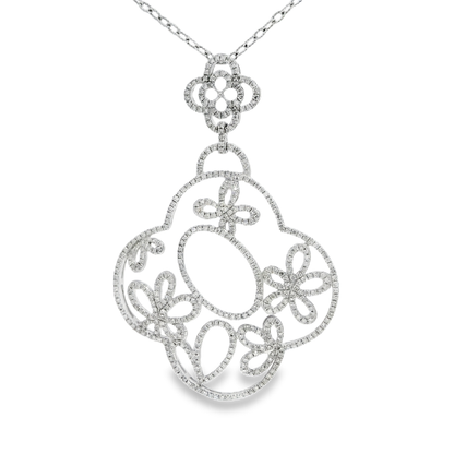 1.85ct diamond pendant in 14k white gold – Niara