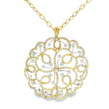 4.29ct diamond pendant in 18k yellow gold – Niara