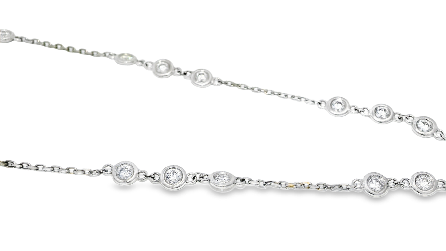 3.00ct diamond cross pendant in 14k white gold – Niara