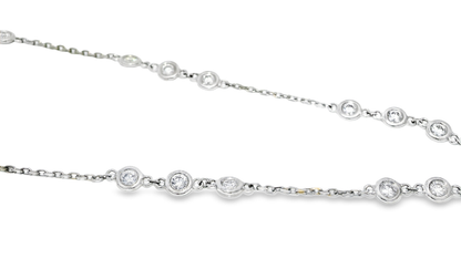 3.00ct diamond cross pendant in 14k white gold – Niara