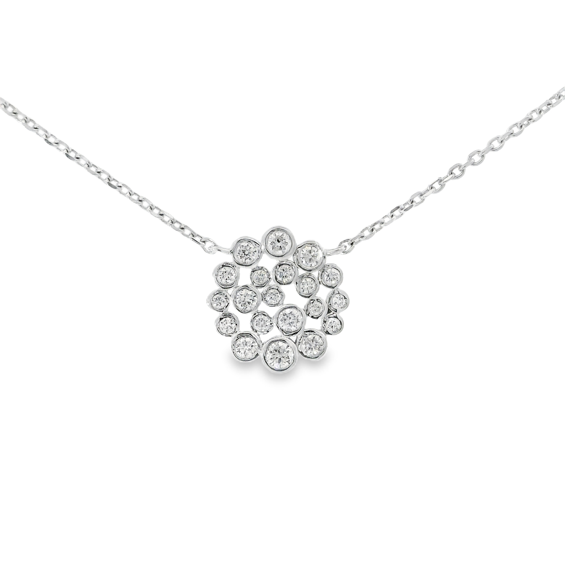 0.36ct diamond pendant in 14k white gold – Niara
