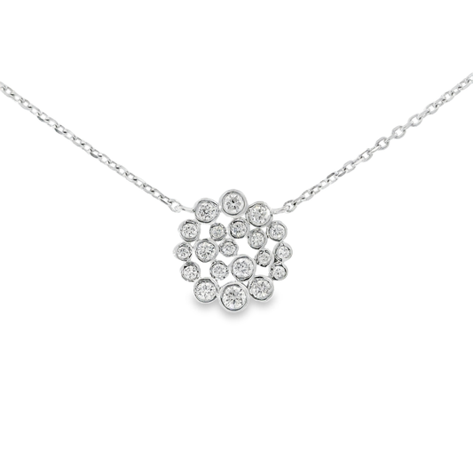 0.36ct diamond pendant in 14k white gold – Niara
