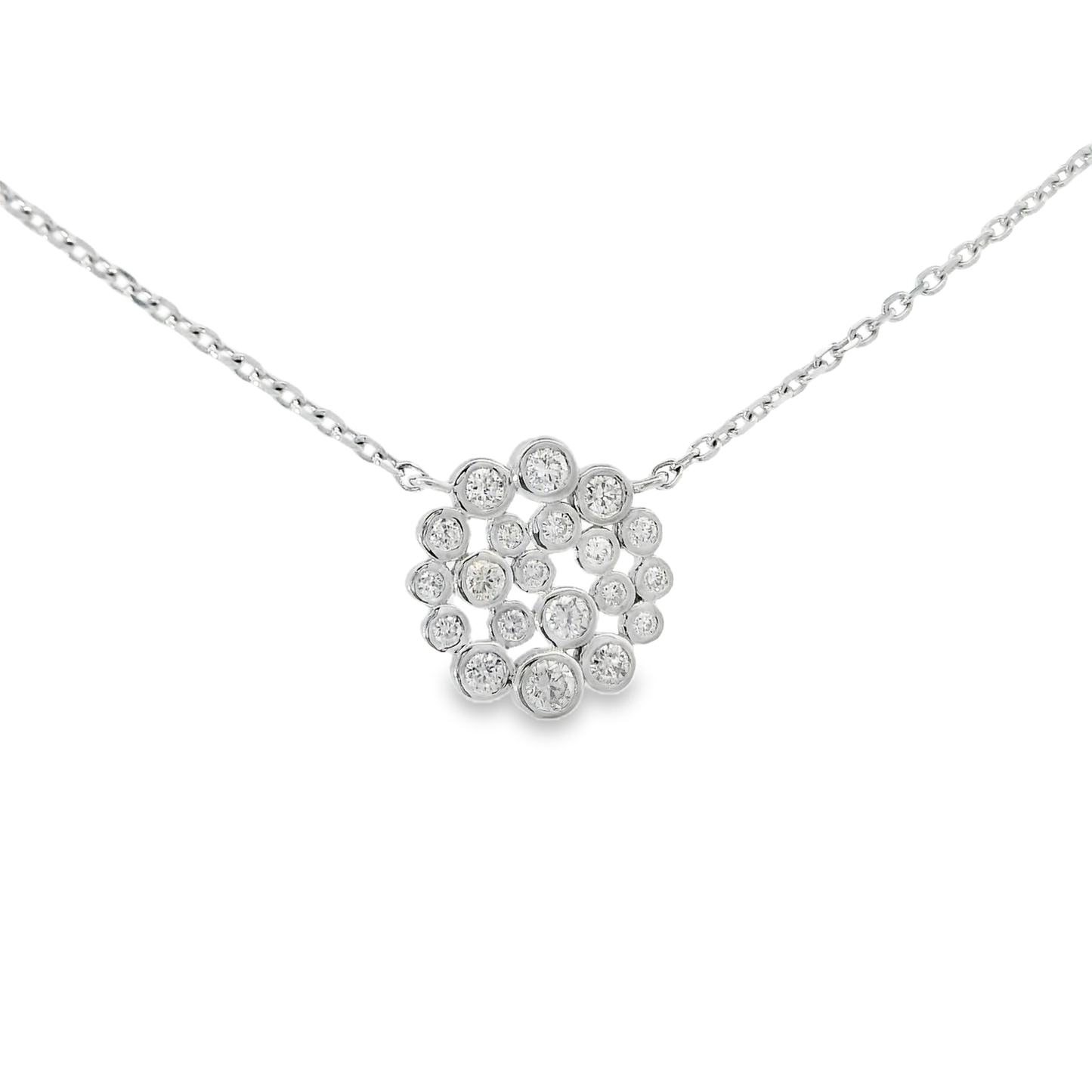 0.36ct diamond pendant in 14k white gold – Niara