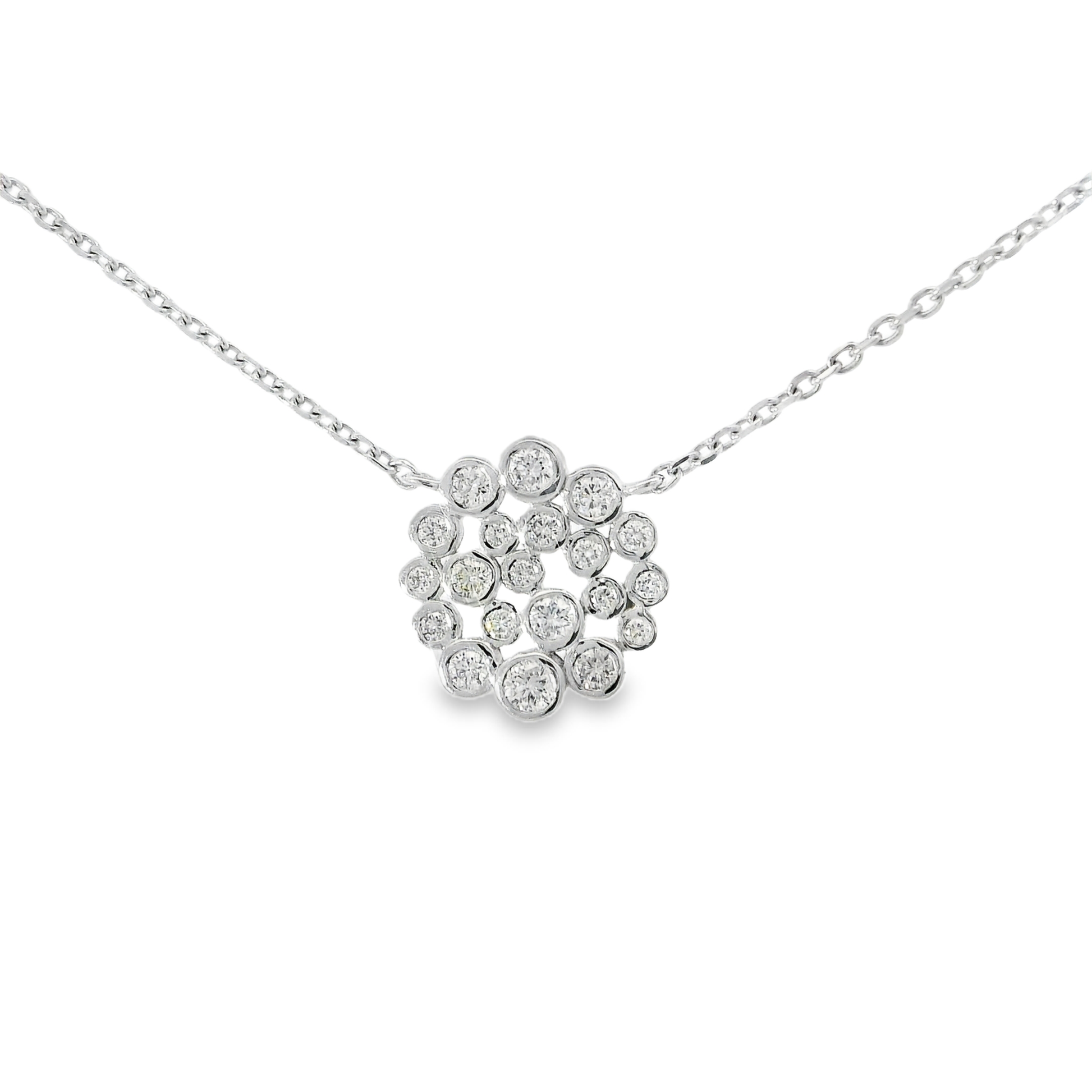 0.36ct diamond pendant in 14k white gold – Niara