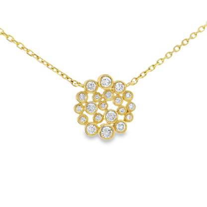 0.36ct diamond pendant in 14k yellow gold – Niara