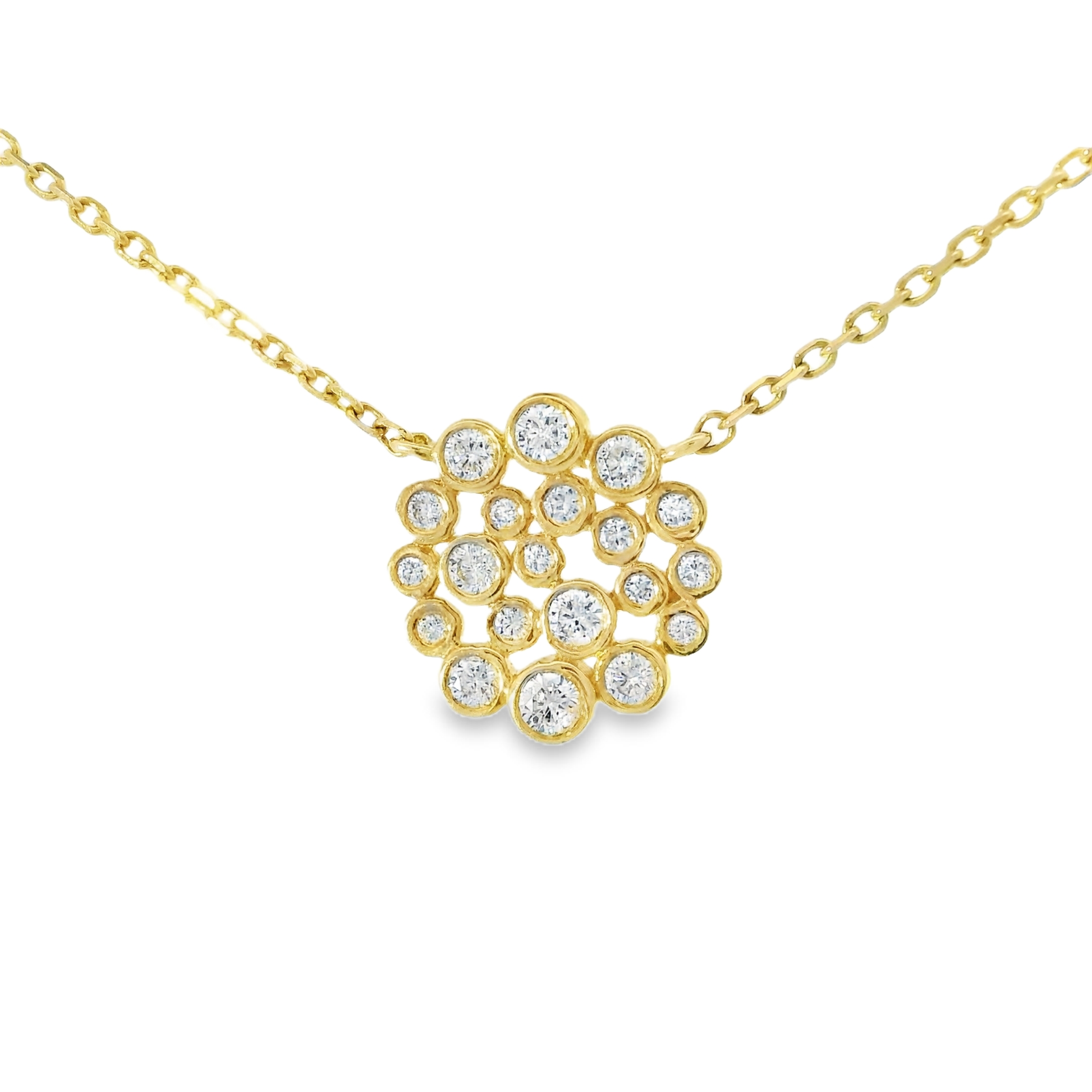 0.36ct diamond pendant in 14k yellow gold – Niara