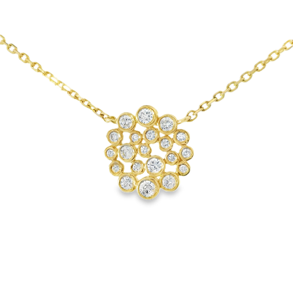 0.36ct diamond pendant in 14k yellow gold – Niara