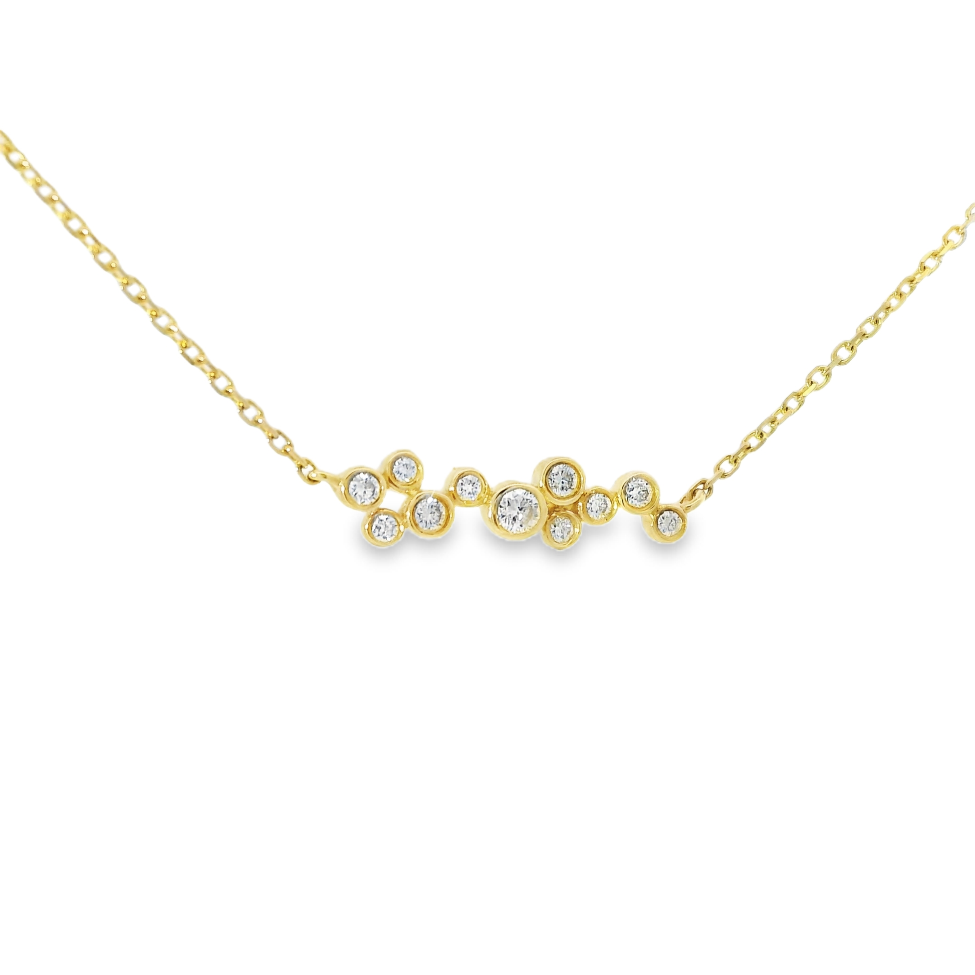 0.23ct diamond pendant in 14k yellow gold – Niara