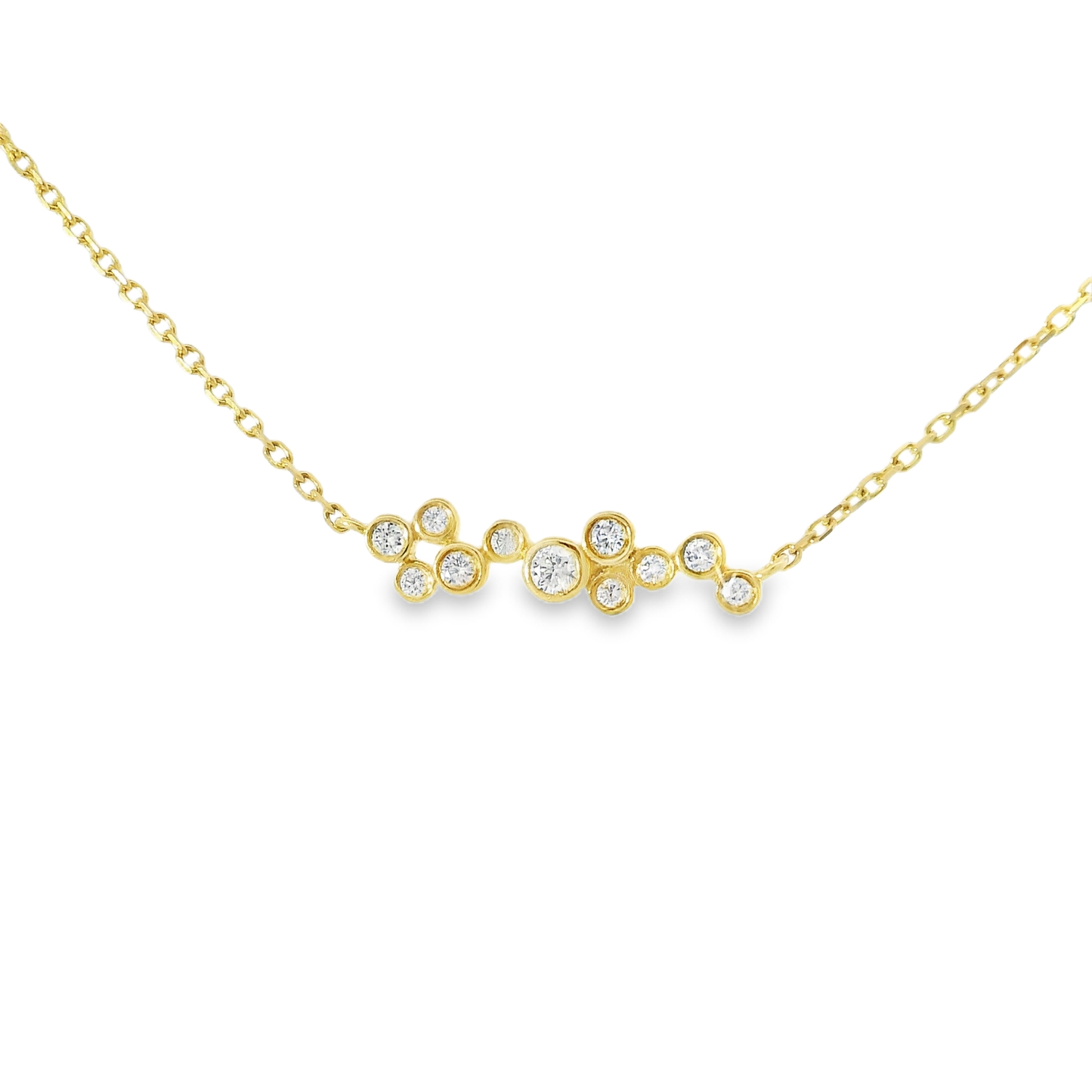 0.23ct diamond pendant in 14k yellow gold – Niara
