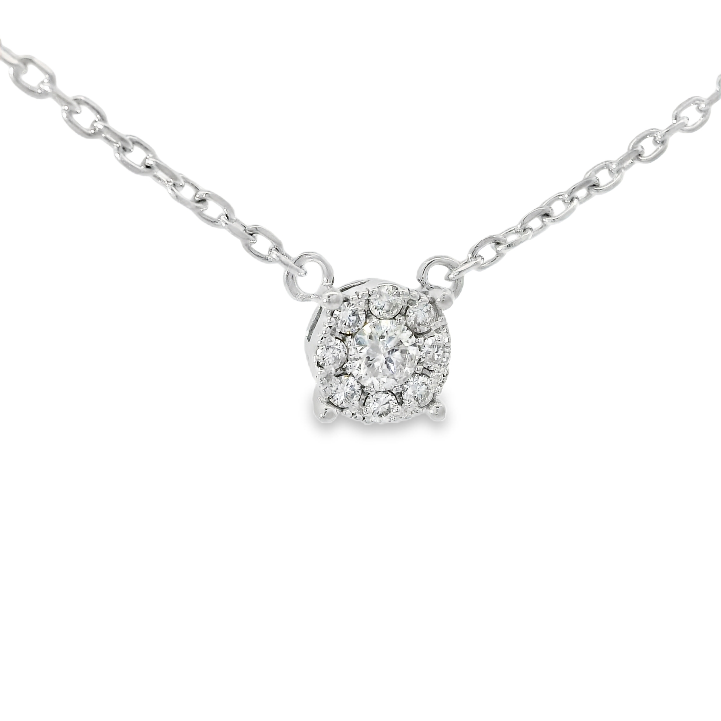 0.40ct diamond pendant in 14k white gold – Niara