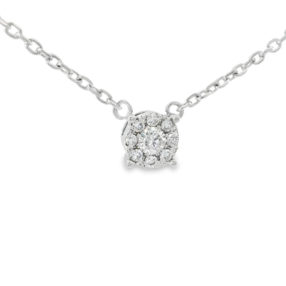 0.40ct diamond pendant in 14k white gold – Niara
