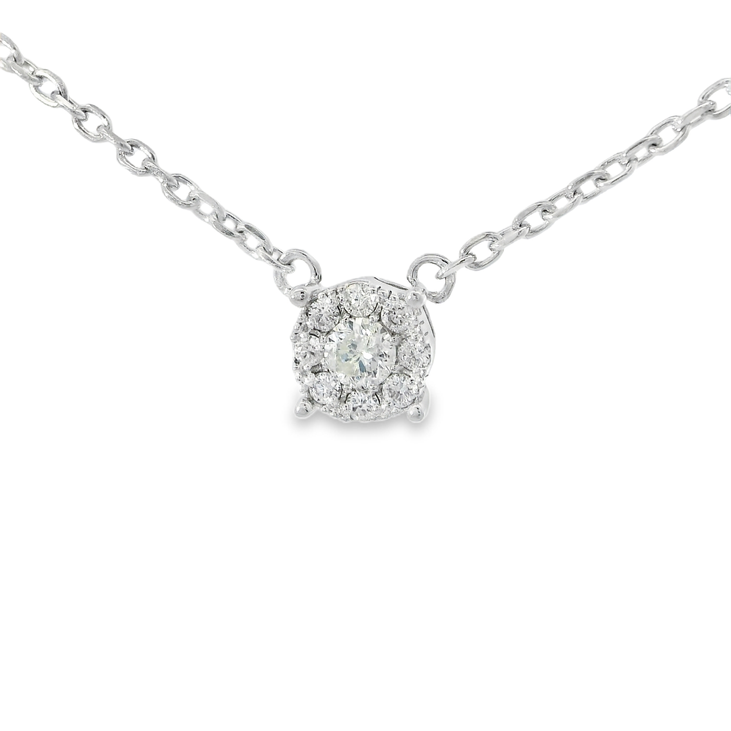 0.40ct diamond pendant in 14k white gold – Niara